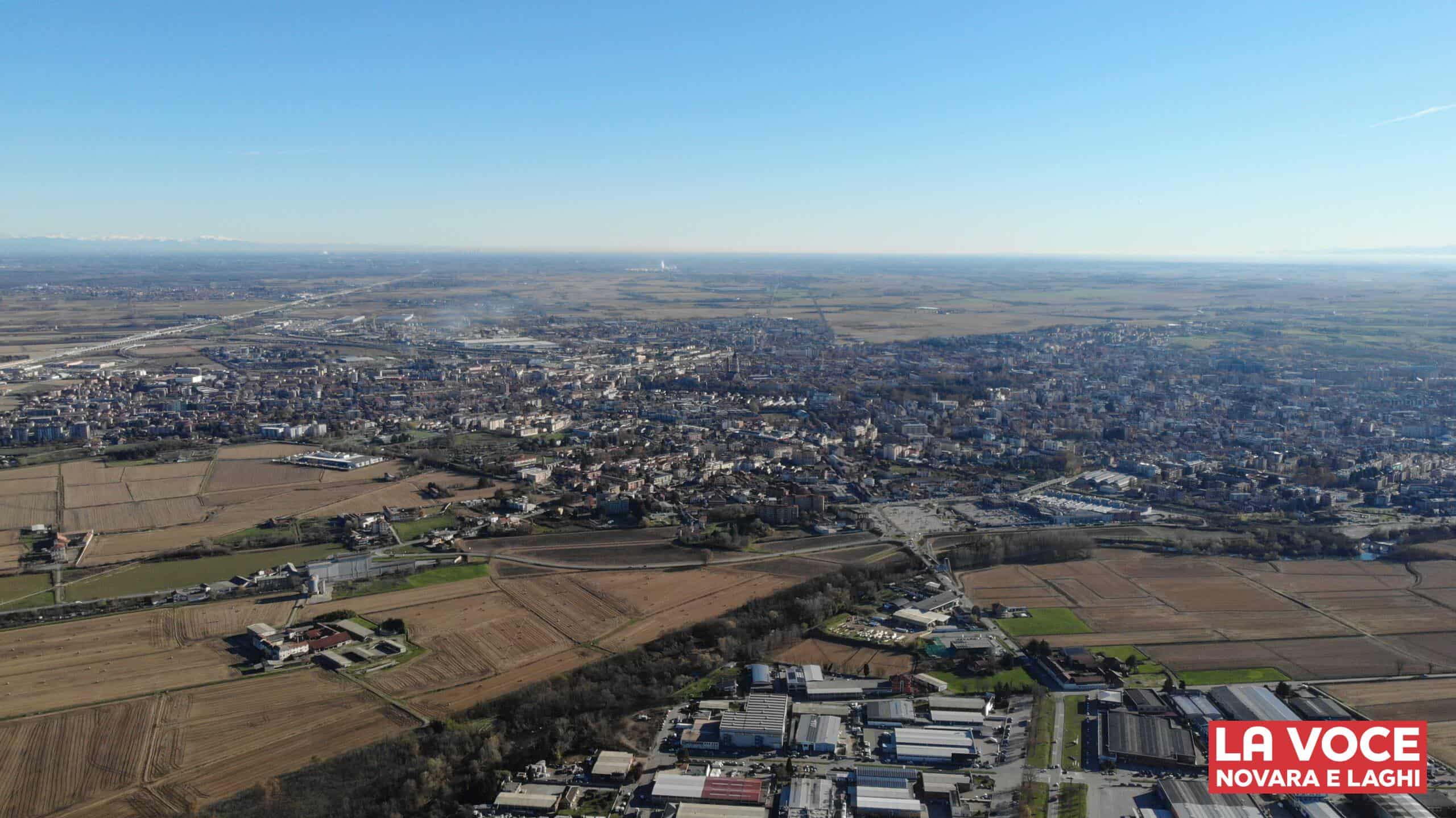 Novara dall alto - foto aerea