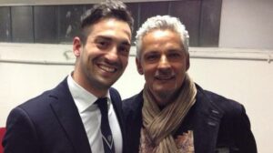 Stefano Cordone insieme a Roberto Baggio