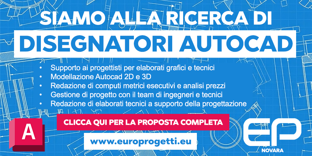 Europrogetti Novara - Ricerca disegnatori Autocad