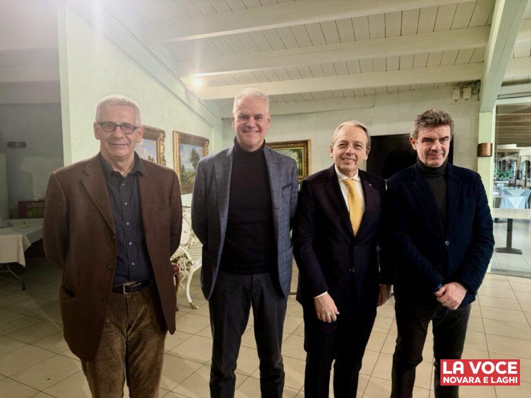 (da sinistra) Diego Sozzani, Paolo Zangrillo, Roberto Rosso e Roberto Cota